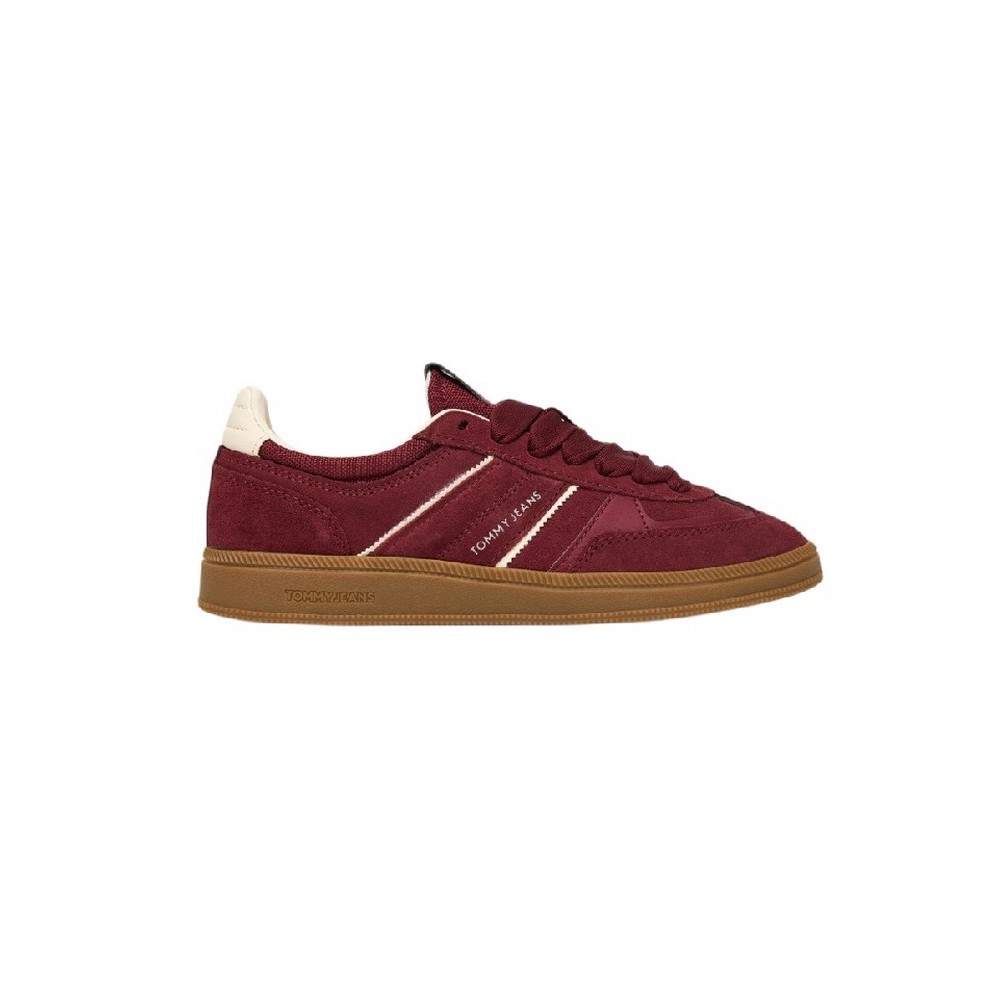 TOMMY JEANS THE GREENWICH EDGE SUEDE ΠΑΠΟΥΤΣΙ ΓΥΝΑΙΚΕΙΟ BURGUNDY