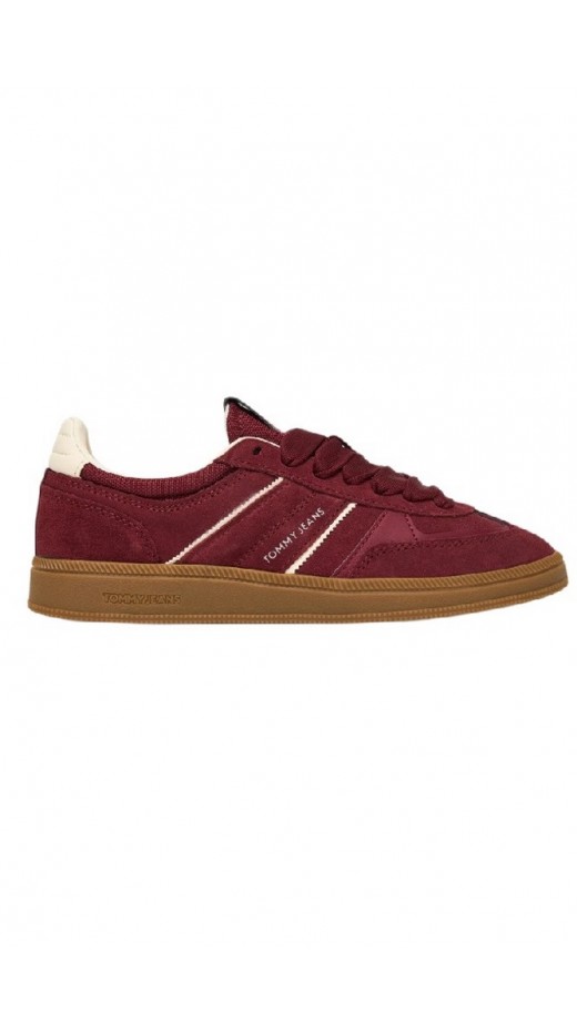 TOMMY JEANS THE GREENWICH EDGE SUEDE ΠΑΠΟΥΤΣΙ ΓΥΝΑΙΚΕΙΟ BURGUNDY