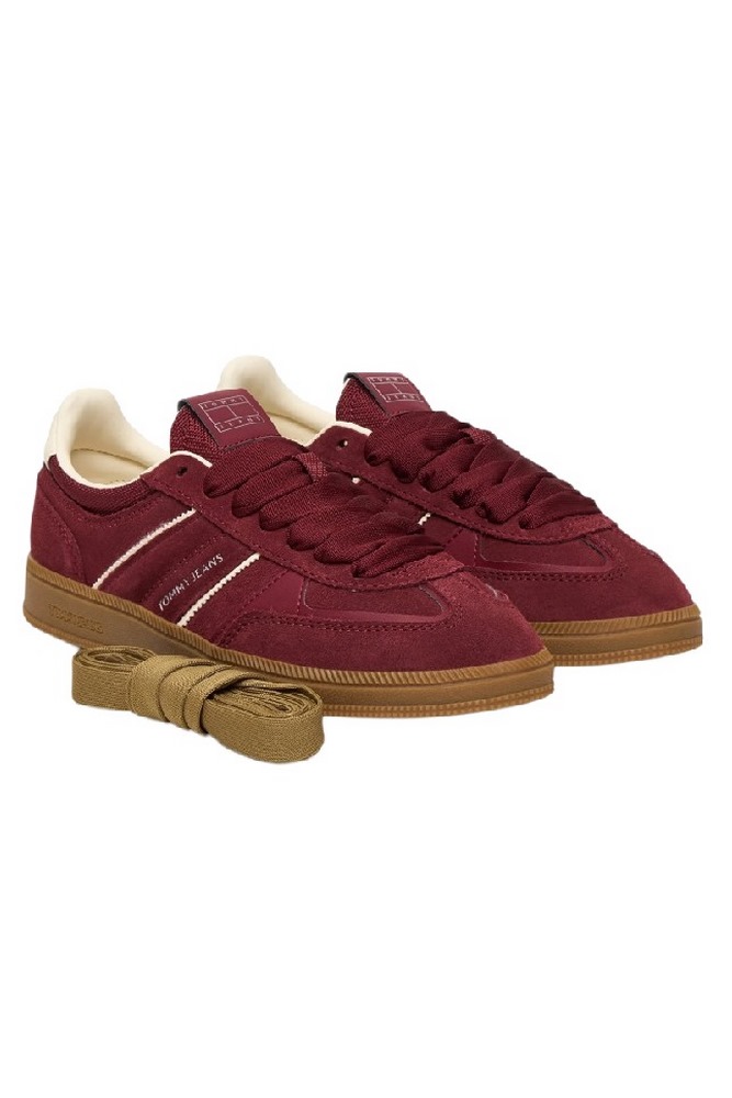 TOMMY JEANS THE GREENWICH EDGE SUEDE ΠΑΠΟΥΤΣΙ ΓΥΝΑΙΚΕΙΟ BURGUNDY