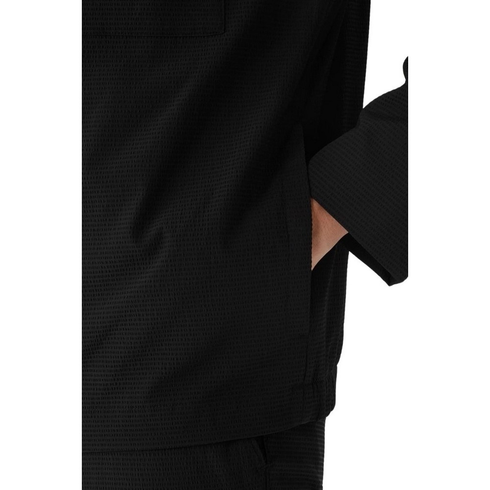 CALVIN KLEIN SEERSUCKER BLOUSON JACKET ΜΠΟΥΦΑΝ ΑΝΔΡΙΚΟ BLACK
