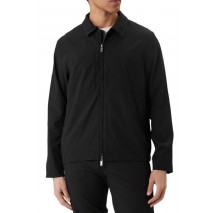 CALVIN KLEIN SEERSUCKER BLOUSON JACKET ΜΠΟΥΦΑΝ ΑΝΔΡΙΚΟ BLACK
