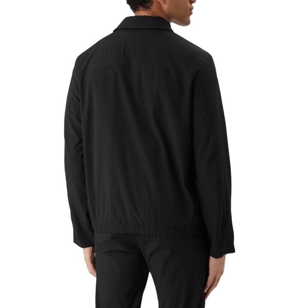 CALVIN KLEIN SEERSUCKER BLOUSON JACKET ΜΠΟΥΦΑΝ ΑΝΔΡΙΚΟ BLACK
