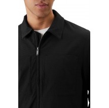 CALVIN KLEIN SEERSUCKER BLOUSON JACKET ΜΠΟΥΦΑΝ ΑΝΔΡΙΚΟ BLACK