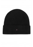 TOMMY HILFIGER FLAG KNIT BEANIE ΣΚΟΥΦΟΣ ΓΥΝΑΙΚΕΙΟΣ BLACK
