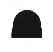 TOMMY HILFIGER FLAG KNIT BEANIE ΣΚΟΥΦΟΣ ΓΥΝΑΙΚΕΙΟΣ BLACK