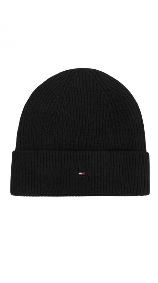 TOMMY HILFIGER FLAG KNIT BEANIE ΣΚΟΥΦΟΣ ΓΥΝΑΙΚΕΙΟΣ BLACK