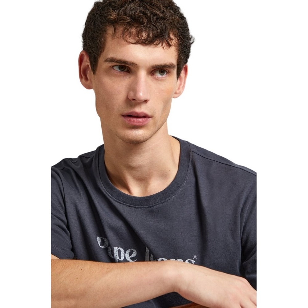 PEPE JEANS LONDON CLIFTON T-SHIRT ΜΠΛΟΥΖΑ ΑΝΔΡΙΚΗ GREY