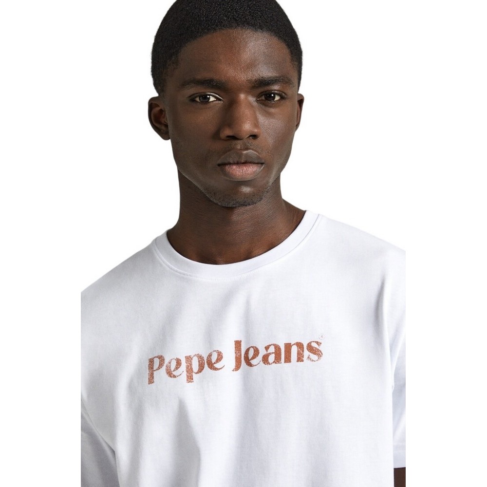 PEPE JEANS LONDON CLIFTON T-SHIRT ΜΠΛΟΥΖΑ ΑΝΔΡΙΚΗ WHITE