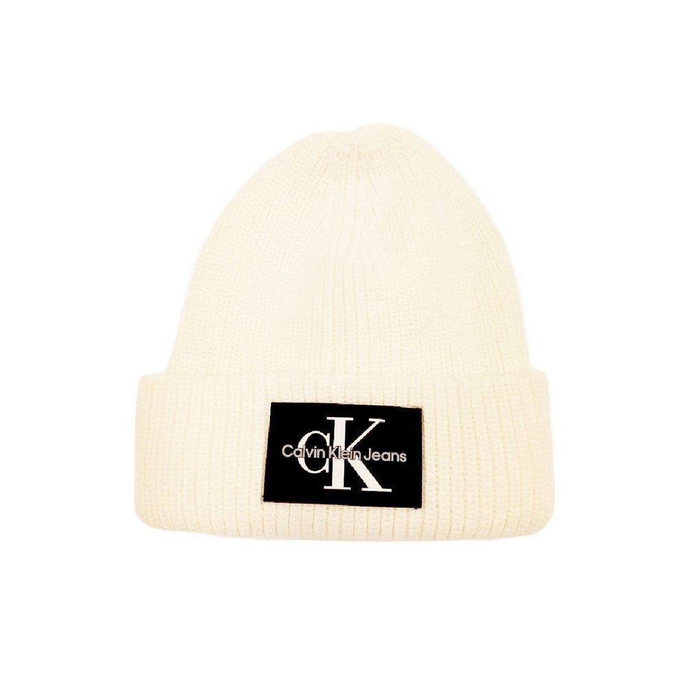 CALVIN KLEIN JEANS BEANIE WL ΣΚΟΥΦΟΣ ΑΝΔΡΙΚΟΣ WHITE