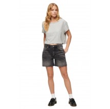 SUPERDRY VINTAGE MID RISE CUT OFF SHORT ΣΟΡΤΣ ΓΥΝΑΙΚΕΙΟ BLACK