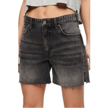 SUPERDRY VINTAGE MID RISE CUT OFF SHORT ΣΟΡΤΣ ΓΥΝΑΙΚΕΙΟ BLACK