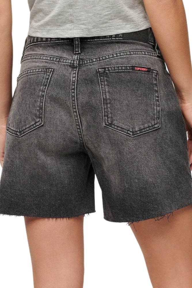 SUPERDRY VINTAGE MID RISE CUT OFF SHORT ΣΟΡΤΣ ΓΥΝΑΙΚΕΙΟ BLACK