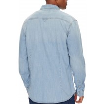 GUESS TRUCKEE L/S SHIRT ΠΟΥΚΑΜΙΣΟ ΑΝΔΡΙΚΟ DENIM LIGHT