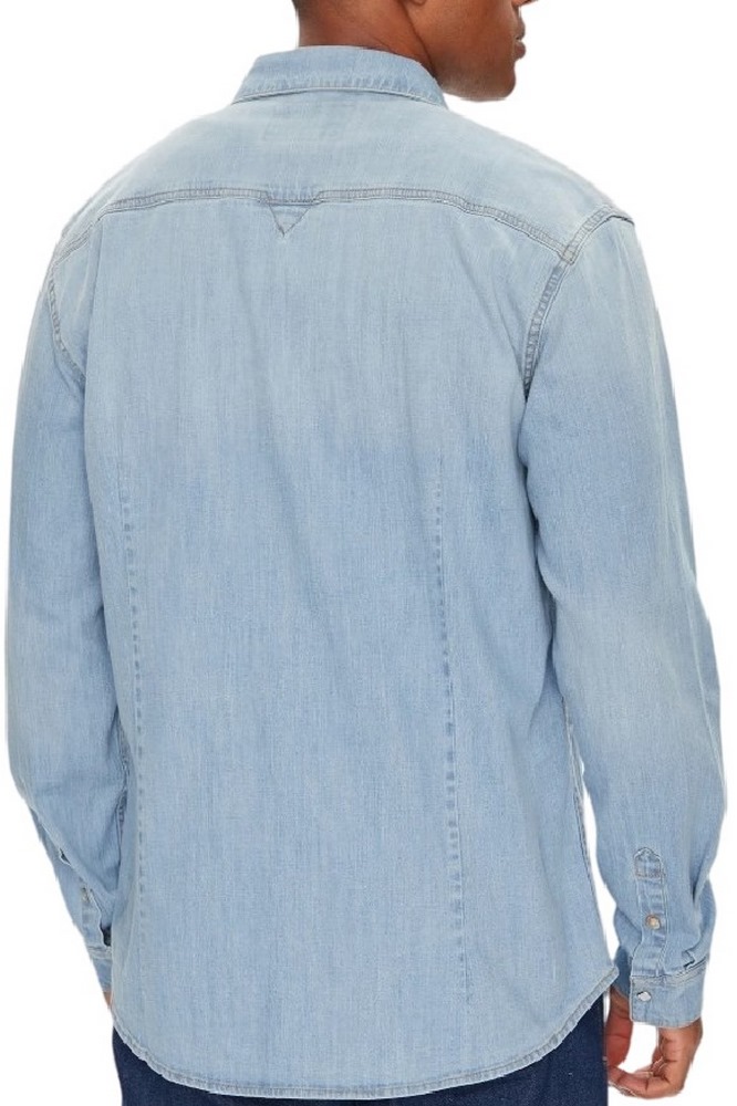 GUESS TRUCKEE L/S SHIRT ΠΟΥΚΑΜΙΣΟ ΑΝΔΡΙΚΟ DENIM LIGHT