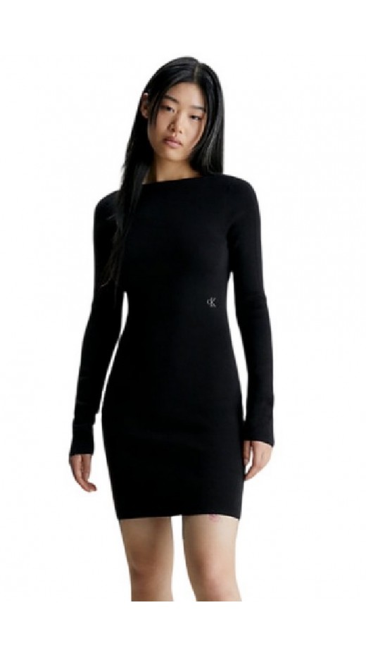 CALVIN KLEIN BACK CUT OUT SWEATER LONG SLEEVE ΦΟΡΕΜΑΣ ΓΥΝΑΙΚΕΙΟ BLACK