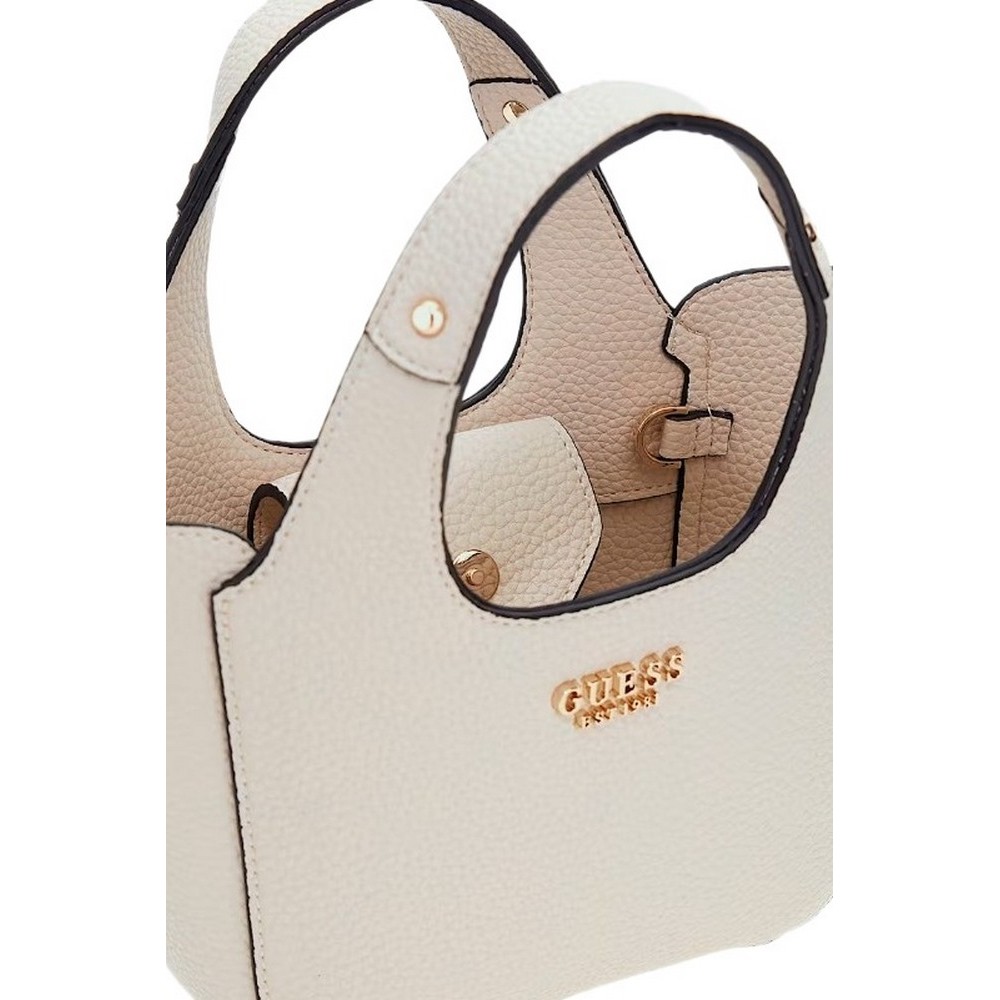 GUESS HELINA MINI TOTE ΤΣΑΝΤΑ ΓΥΝΑΙΚΕΙΑ BONE