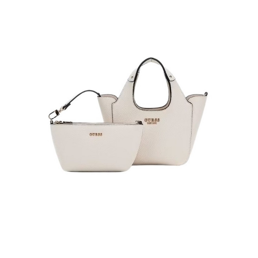 GUESS HELINA MINI TOTE ΤΣΑΝΤΑ ΓΥΝΑΙΚΕΙΑ BONE