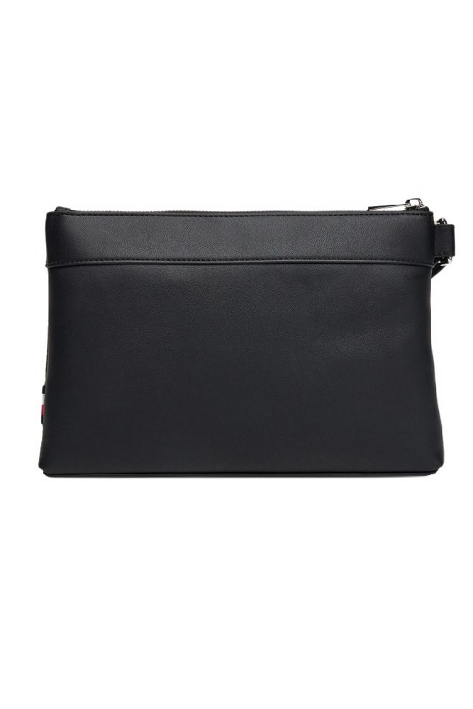 TOMMY HILFIGER WOVEN POUCH  ΤΣΑΝΤΑ ΑΝΔΡΙΚΗ BLACK