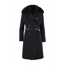 GUESS PATRICE BELTED COAT ΠΑΛΤΟ ΓΥΝΑΙΚΕΙΟ BLACK