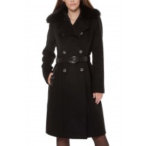 GUESS PATRICE BELTED COAT ΠΑΛΤΟ ΓΥΝΑΙΚΕΙΟ BLACK