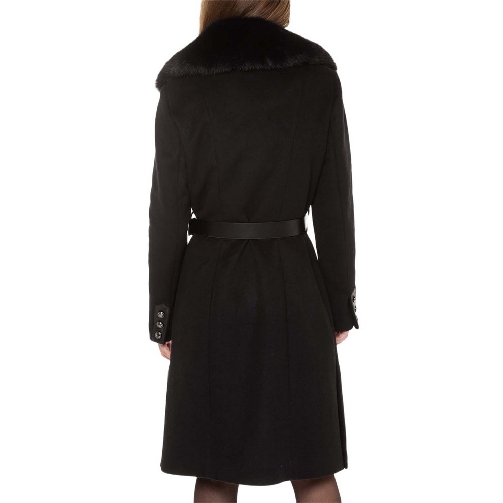 GUESS PATRICE BELTED COAT ΠΑΛΤΟ ΓΥΝΑΙΚΕΙΟ BLACK