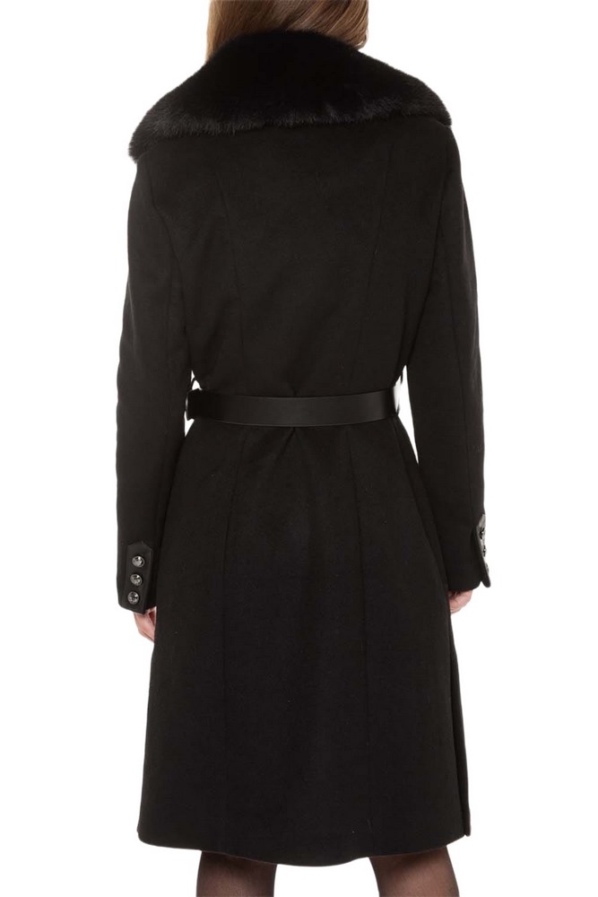 GUESS PATRICE BELTED COAT ΠΑΛΤΟ ΓΥΝΑΙΚΕΙΟ BLACK