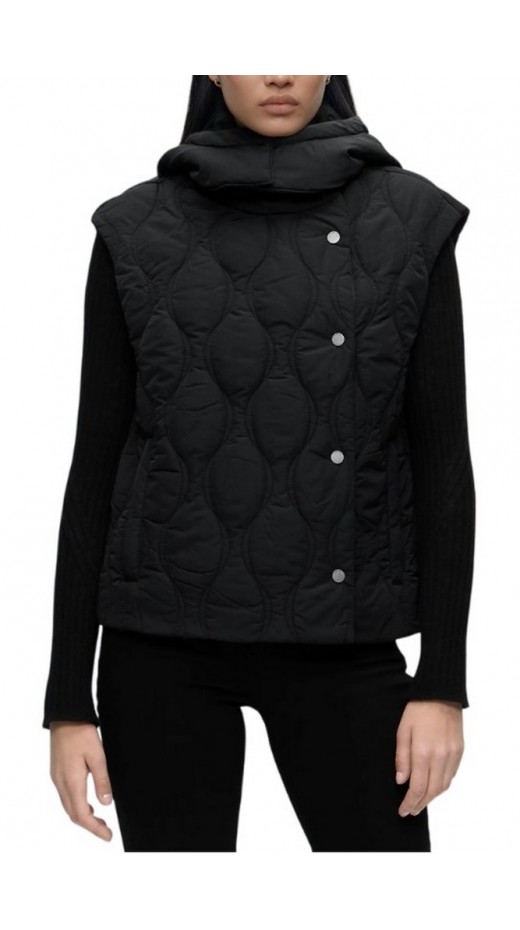 GUESS CORINNE ONION QUILTING VEST ΜΠΟΥΦΑΝ ΑΜΑΝΙΚΟ ΓΥΝΑΙΚΕΙΟ BLACK