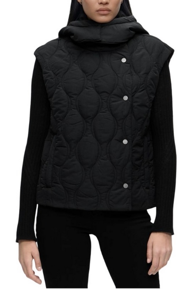 GUESS CORINNE ONION QUILTING VEST ΜΠΟΥΦΑΝ ΑΜΑΝΙΚΟ ΓΥΝΑΙΚΕΙΟ BLACK