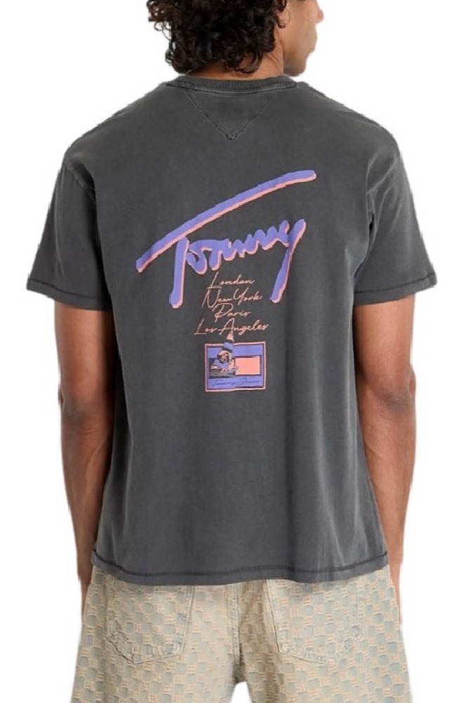 TOMMY JEANS RLX FADED GRAPHIC TEE T-SHIRT ΜΠΛΟΥΖΑ ΑΝΔΡΙΚΗ BLACK