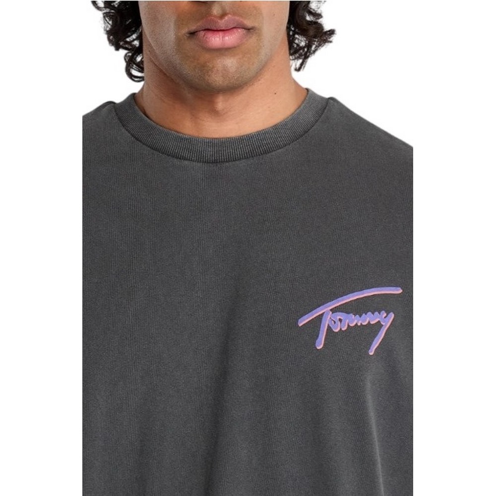 TOMMY JEANS RLX FADED GRAPHIC TEE T-SHIRT ΜΠΛΟΥΖΑ ΑΝΔΡΙΚΗ BLACK