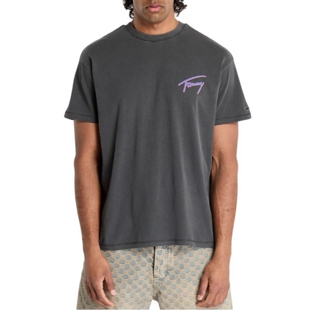 TOMMY JEANS RLX FADED GRAPHIC TEE T-SHIRT ΜΠΛΟΥΖΑ ΑΝΔΡΙΚΗ BLACK