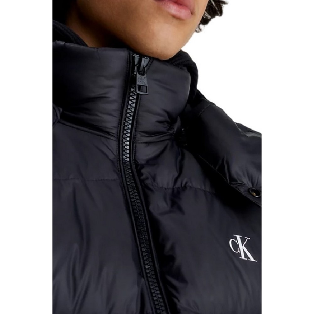 CALVIN KLEIN ESSENTIALS DOWN LONG PARKA ΜΠΟΥΦΑΝ  ΑΝΔΡΙΚΟ BLACK