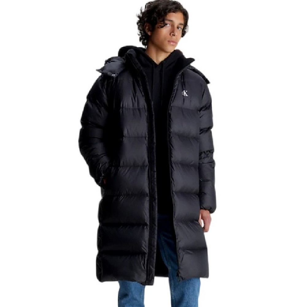 CALVIN KLEIN ESSENTIALS DOWN LONG PARKA ΜΠΟΥΦΑΝ  ΑΝΔΡΙΚΟ BLACK