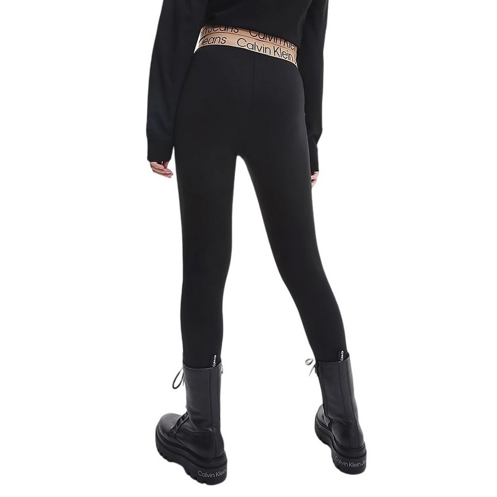 CALVIN KLEIN JEANS LOGO ELASTIC MILANO LEGGINGS ΚΟΛΑΝ ΓΥΝΑΙΚΕΙΟ BLACK
