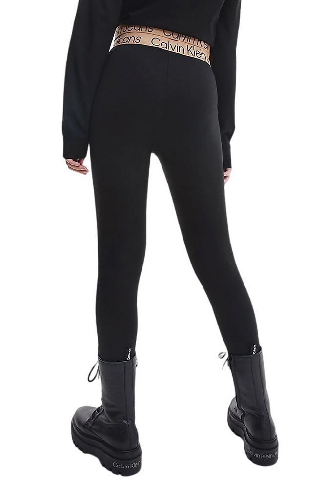 CALVIN KLEIN JEANS LOGO ELASTIC MILANO LEGGINGS ΚΟΛΑΝ ΓΥΝΑΙΚΕΙΟ BLACK