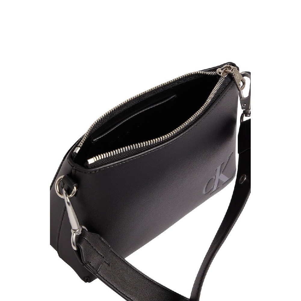 CALVIN KLEIN JEANS SCULPTED CAMERA POUCH21 MONO ΤΣΑΝΤΑ ΓΥΝΑΙΚΕΙΑ BLACK