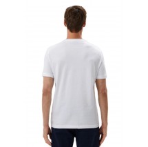 T-SHIRT LOGO PRINT ΑΝΔΡΙΚΟ TRUSSARDI WHITE