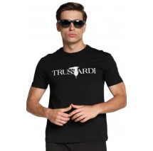 T-SHIRT LOGO PRINT ΑΝΔΡΙΚΟ TRUSSARDI BLACK