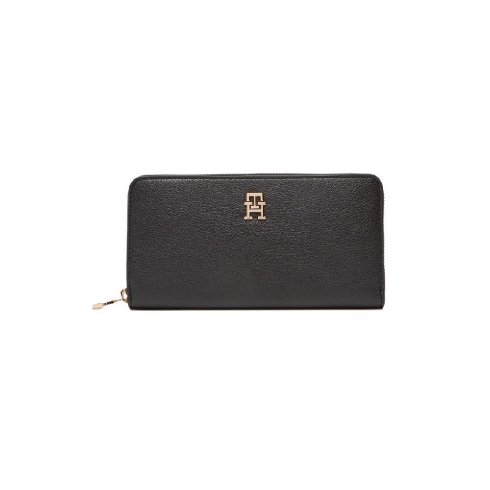 TOMMY HILFIGER DISTINCT LRG ZA ΠΟΡΤΟΦΟΛΙ ΓΥΝΑΙΚΕΙΟ BLACK