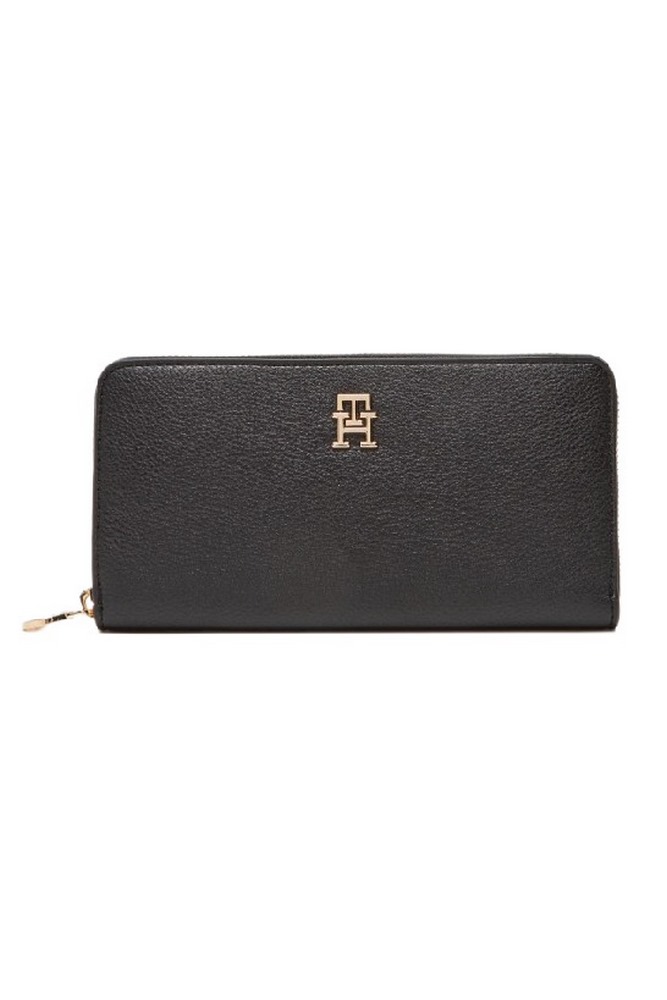 TOMMY HILFIGER DISTINCT LRG ZA ΠΟΡΤΟΦΟΛΙ ΓΥΝΑΙΚΕΙΟ BLACK