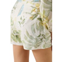 GUESS KIRSTEN LINEN BELTED SHORT ΣΟΡΤΣ ΓΥΝΑΙΚΕΙΟ FLORAL