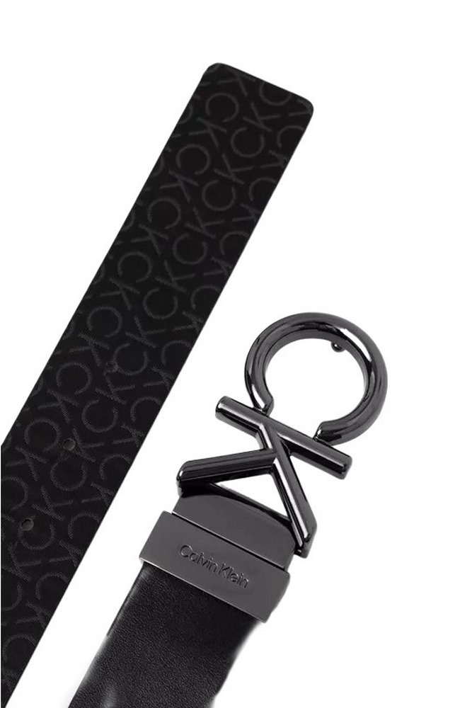 CALVIN KLEIN JEANS ADJ/REV CK METAL BOMBE MONO 35MM ΖΩΝΗ ΑΝΔΡΙΚΗ BLACK