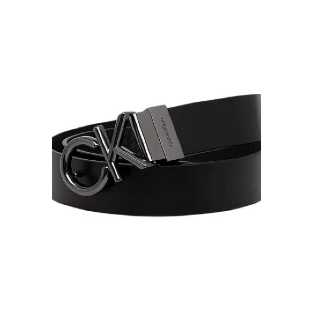 CALVIN KLEIN JEANS ADJ/REV CK METAL BOMBE MONO 35MM ΖΩΝΗ ΑΝΔΡΙΚΗ BLACK