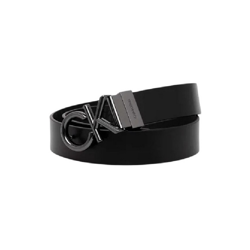 CALVIN KLEIN JEANS ADJ/REV CK METAL BOMBE MONO 35MM ΖΩΝΗ ΑΝΔΡΙΚΗ BLACK