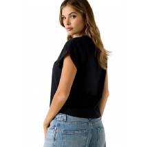 GUESS CN LA STARS TEE T-SHIRT  ΜΠΛΟΥΖΑ ΓΥΝΑΙΚΕΙΑ BLACK