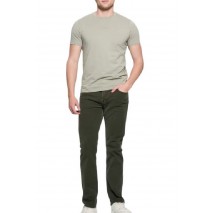 GUESS EMB PIMA CREW T-SHIRT ΜΠΛΟΥΖΑ ΑΝΔΡΙΚΗ KHAKI