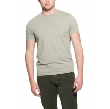 GUESS EMB PIMA CREW T-SHIRT ΜΠΛΟΥΖΑ ΑΝΔΡΙΚΗ KHAKI