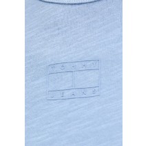 TOMMY JEANS SLIM CRP GMD TONAL FLAG EXT T-SHIRT ΜΠΛΟΥΖΑ ΓΥΝΑΙΚΕΙΑ BLUE