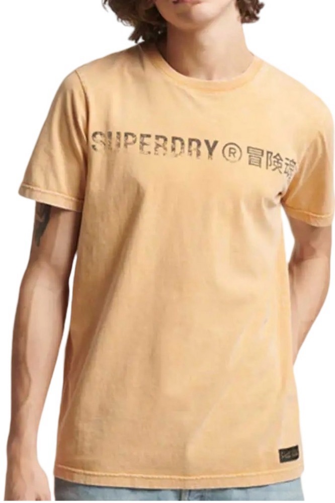 SUPERDRY D1 OVIN VINTAGE CORP LOGO TEE T-SHIRT ΑΝΔΡΙΚΟ MUSTARD