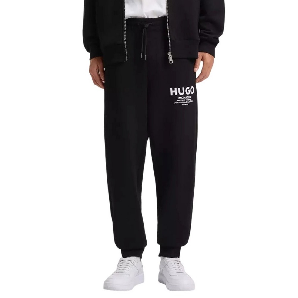 HUGO BOSS NEVEZ JERSEY TROUSERS ΠΑΝΤΕΛΟΝΙ ΦΟΡΜΑ ΑΝΔΡΙΚΟ BLACK